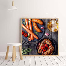 Charger l'image dans la galerie, Yummy food - peinture diamant pleine - 30x30cm