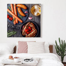 Charger l'image dans la galerie, Yummy food - peinture diamant pleine - 30x30cm
