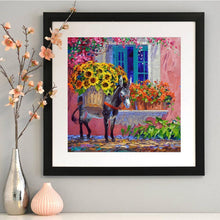 Charger l'image dans la galerie, Fleurs d’âne - diamant rond complet - 30x30cm