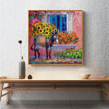 Charger l'image dans la galerie, Fleurs d’âne - diamant rond complet - 30x30cm