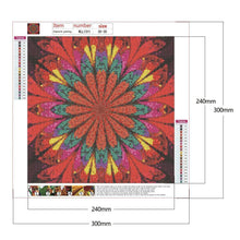Charger l'image dans la galerie, Fleurs fantastiques - diamant rond complet - 30x30cm