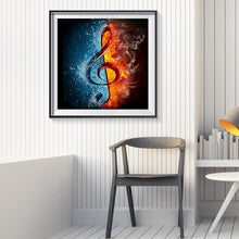 Charger l'image dans la galerie, Note musicale - diamant rond complet - 30x30cm