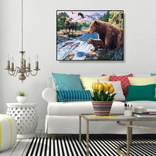 Charger l'image dans la galerie, Animals world - diamant rond complet - 40x30cm