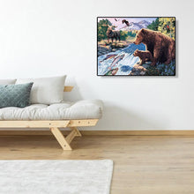 Charger l'image dans la galerie, Animals world - diamant rond complet - 40x30cm