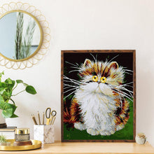 Charger l'image dans la galerie, Vieux chat - peinture complète de diamant - 30x40cm