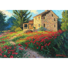 Charger l'image dans la galerie, Maison de fleurs - peinture en diamant complet - 40x30cm