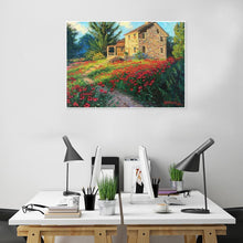 Charger l'image dans la galerie, Maison de fleurs - peinture en diamant complet - 40x30cm