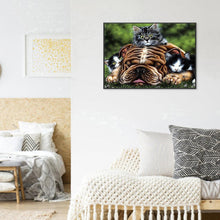 Charger l'image dans la galerie, Chat de chien - peinture complète de diamant - 40x30cm
