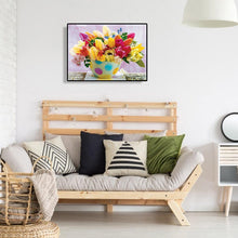 Charger l'image dans la galerie, Pot de fleurs - peinture en diamant complet - 40x30cm