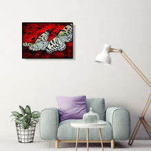 Charger l'image dans la galerie, Papillon de fleur - peinture complète de diamant - 40x30cm