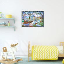 Charger l'image dans la galerie, Maison de neige - peinture complète de diamant - 40x30cm