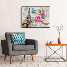 Charger l'image dans la galerie, Timbre de tour - peinture complète de diamant - 40x30cm
