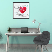 Charger l'image dans la galerie, Coeur - peinture en diamant complet - 30x30cm
