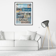 Charger l'image dans la galerie, Phrase anglaise - peinture en diamant complet - 40x30cm