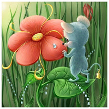 Charger l'image dans la galerie, Fleurs d’animal - peinture de diamant complète - 30x30cm