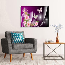 Charger l'image dans la galerie, Papillon fantastique - peinture en diamant complet - 40x30cm
