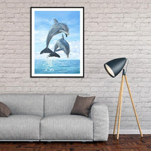 Charger l'image dans la galerie, Dolphin - peinture en diamant complet - 40x30cm