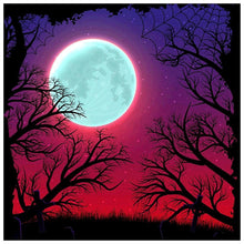 Charger l'image dans la galerie, Lune - peinture en diamant complet - 30x30cm