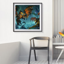 Charger l'image dans la galerie, Dragon war - peinture diamant - 40x40cm