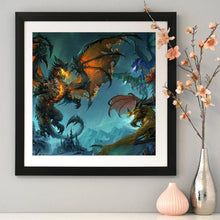 Charger l'image dans la galerie, Dragon war - peinture diamant - 40x40cm