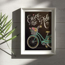 Charger l'image dans la galerie, Tableau noir de vélo - peinture en diamant complet - 25x30cm