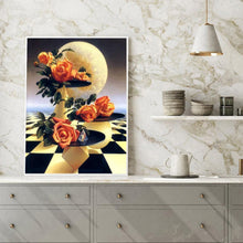 Charger l'image dans la galerie, Cerf de fleur chaud - peinture complète de diamant - 30x40cm