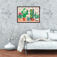Charger l'image dans la galerie, Cactus - peinture diamant pleine - 30x40cm
