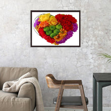 Charger l'image dans la galerie, Coeur - peinture en diamant complet - 30x40cm