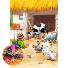 Charger l'image dans la galerie, Vache - peinture en diamant complet - 30x40cm