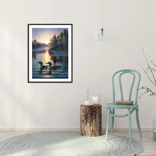 Charger l'image dans la galerie, Canard mandarin - peinture en diamant complet - 30x40cm