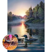 Charger l'image dans la galerie, Canard mandarin - peinture en diamant complet - 30x40cm