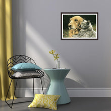 Charger l'image dans la galerie, Chien de chat - peinture complète de diamant - 30x40cm