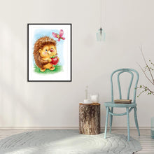 Charger l'image dans la galerie, Hérisson - peinture en diamant complet - 30x40cm