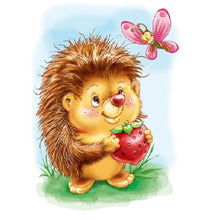 Charger l'image dans la galerie, Hérisson - peinture en diamant complet - 30x40cm