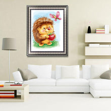 Charger l'image dans la galerie, Hérisson - peinture en diamant complet - 30x40cm