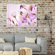 Charger l'image dans la galerie, Fleur de papillon - peinture complète de diamant - 30x40cm