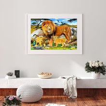 Charger l'image dans la galerie, Lion d’animal - peinture complète de diamant - 30x40cm