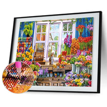 Charger l'image dans la galerie, Boutique de fleurs - peinture en diamant complet - 30x40cm