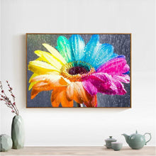 Charger l'image dans la galerie, Fleur colorée - peinture complète de diamant - 40x30cm