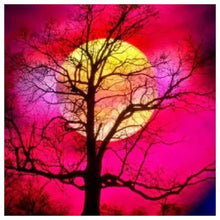 Charger l'image dans la galerie, Lune d’arbre - peinture de diamant plein - 30x30cm