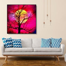 Charger l'image dans la galerie, Lune d’arbre - peinture de diamant plein - 30x30cm