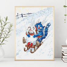 Charger l'image dans la galerie, Chat - peinture en diamant complet - 30x40cm