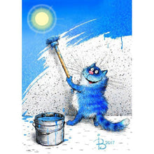 Charger l'image dans la galerie, Chat - peinture en diamant complet - 30x40cm