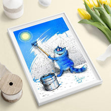 Charger l'image dans la galerie, Chat - peinture en diamant complet - 30x40cm