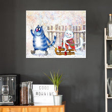 Charger l'image dans la galerie, Chat - peinture en diamant complet - 30x40cm