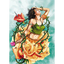 Charger l'image dans la galerie, Fleurs - peinture en diamant complet - 30x40cm