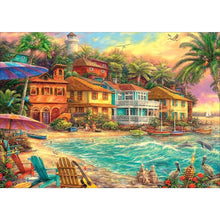 Charger l'image dans la galerie, Maison de plage - peinture en diamant complet - 40x30cm