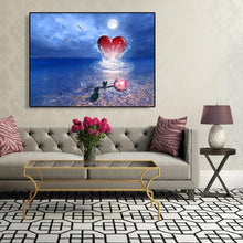Charger l'image dans la galerie, Coeur - peinture en diamant complet - 40x30cm
