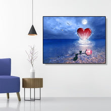 Charger l'image dans la galerie, Coeur - peinture en diamant complet - 40x30cm