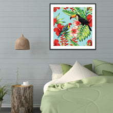 Charger l'image dans la galerie, Deux perroquets - peinture diamant pleine - 40x40cm